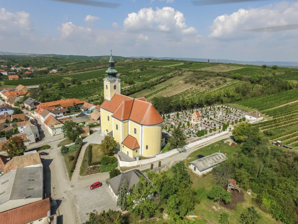 Marktgemeinde Röschitz aus der Luft