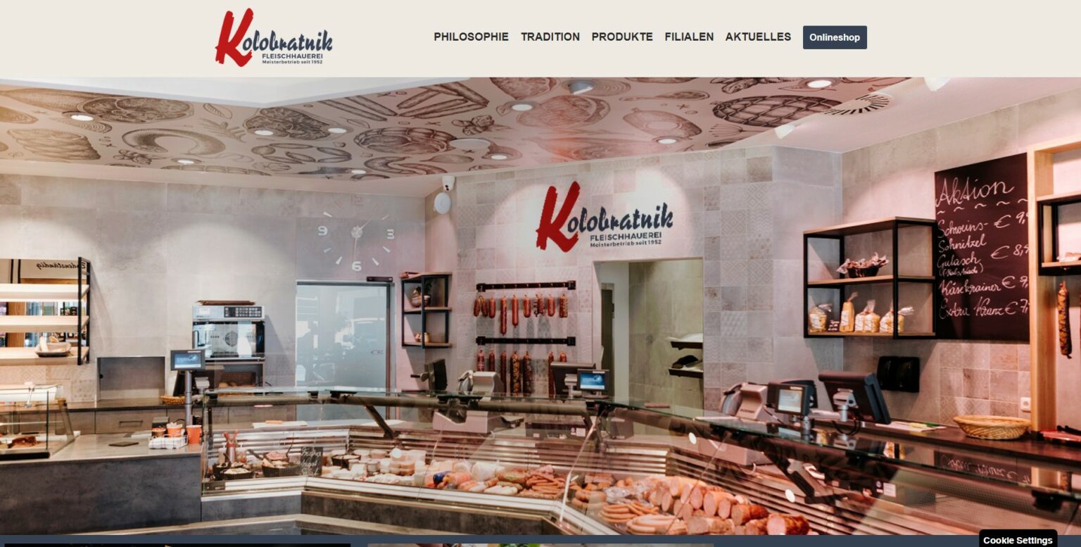 Fleischerei Kolobratnik – Geschäftsansicht